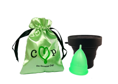 De Groene Cup menstruatiecup & Magnetron sterilisator