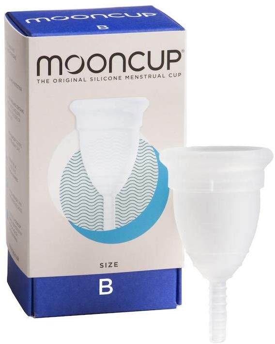 Mooncup - siliconen menstruatiecup geschikt voor gevoelige huid (Maat: Maat B)