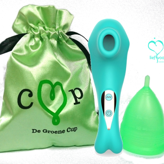Menstrubatie pakket De Groene Cup