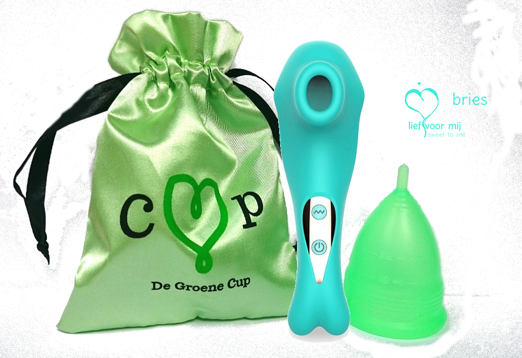Menstrubatie pakket De Groene Cup (Maat: Model I (Small))