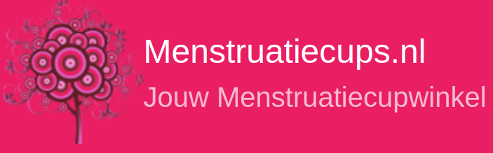 Logo van Menstruatiecups.nl, met de tekst: "Jouw Menstruatiecupwinkel"