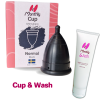 monthlycup menstruatiecup en een tube monthlycup wash