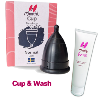 monthlycup menstruatiecup en een tube monthlycup wash